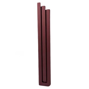Picture of Aluminum Mezuzah Case David Scroll Modern Design Rust 12cm